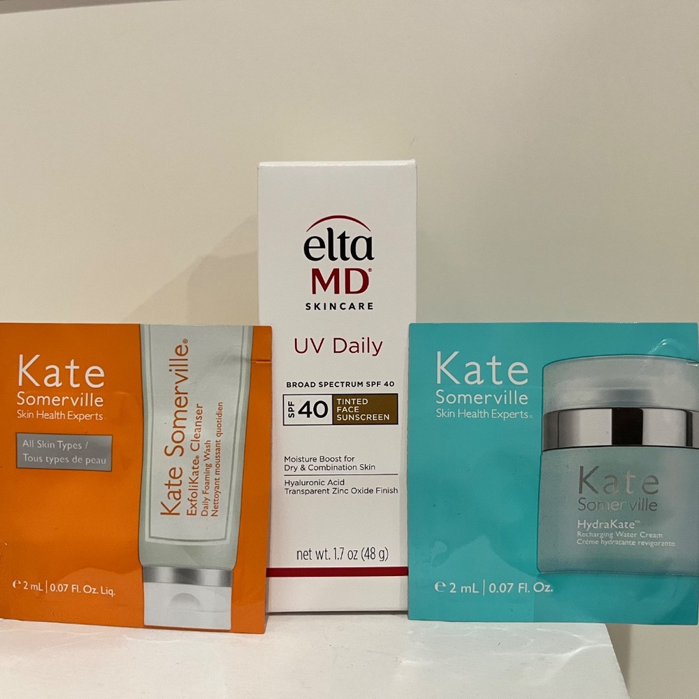 EltaMD UV Daily SPF 40 Tinted 1.7 oz plus Kate Somerville Samples